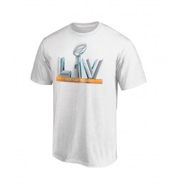 Men's White Super Bowl LV Logo Upper T-shirt $14.88 T-Shirts