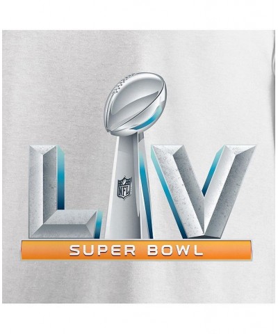 Men's White Super Bowl LV Logo Upper T-shirt $14.88 T-Shirts