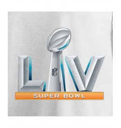 Men's White Super Bowl LV Logo Upper T-shirt $14.88 T-Shirts