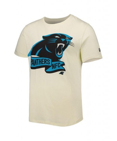 Men's Cream Carolina Panthers Sideline Chrome T-shirt $15.54 T-Shirts