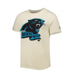 Men's Cream Carolina Panthers Sideline Chrome T-shirt $15.54 T-Shirts