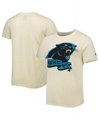 Men's Cream Carolina Panthers Sideline Chrome T-shirt $15.54 T-Shirts