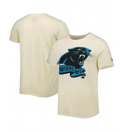 Men's Cream Carolina Panthers Sideline Chrome T-shirt $15.54 T-Shirts