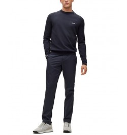 BOSS Men's Cotton Logo Tipping Regular-Fit Sweater Blue $86.48 Sweaters