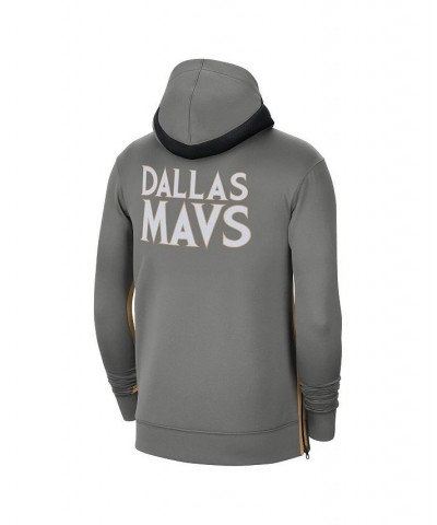 Men's Gray Dallas Mavericks 2020/21 City Edition Showtime Full-Zip Hoodie $65.00 Sweatshirt