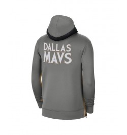 Men's Gray Dallas Mavericks 2020/21 City Edition Showtime Full-Zip Hoodie $65.00 Sweatshirt