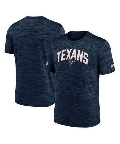 Men's Navy Houston Texans Velocity Athletic Stack Performance T-shirt $27.49 T-Shirts