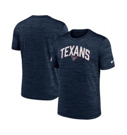 Men's Navy Houston Texans Velocity Athletic Stack Performance T-shirt $27.49 T-Shirts