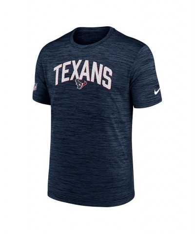 Men's Navy Houston Texans Velocity Athletic Stack Performance T-shirt $27.49 T-Shirts