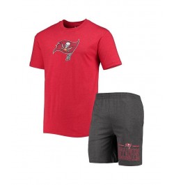 Men's Charcoal, Red Tampa Bay Buccaneers Meter T-shirt and Shorts Sleep Set $32.50 Pajama