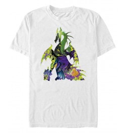 Disney Men's Sleeping Beauty Maleficent Dragon, Short Sleeve T-Shirt White $20.99 T-Shirts