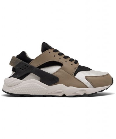 Men's Air Huarache Run Casual Sneakers White $46.80 Shoes