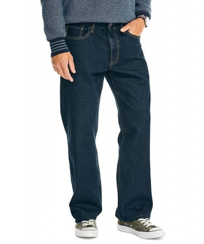 Men's Authentic Loose-Fit Rigid Denim 5-Pocket Jeans PD02 $37.09 Jeans