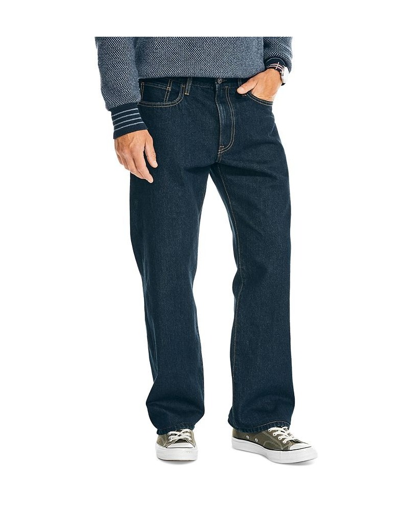 Men's Authentic Loose-Fit Rigid Denim 5-Pocket Jeans PD02 $37.09 Jeans