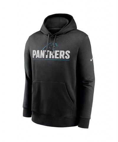 Men's Black Carolina Panthers Team Impact Club Pullover Hoodie $37.60 Sweatshirt