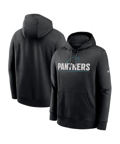 Men's Black Carolina Panthers Team Impact Club Pullover Hoodie $37.60 Sweatshirt