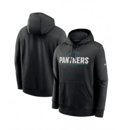 Men's Black Carolina Panthers Team Impact Club Pullover Hoodie $37.60 Sweatshirt