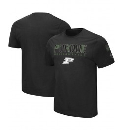 Men's Black Purdue Boilermakers Big and Tall OHT Military-inspired Appreciation Informer T-shirt $29.99 T-Shirts