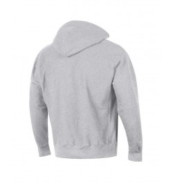 Men's Gray Winston-Salem State Rams Tall Arch Pullover Hoodie $42.75 Sweatshirt