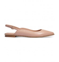 Women's Vae Studded Slingback Flats PD02 $75.20 Shoes