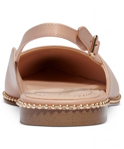 Women's Vae Studded Slingback Flats PD02 $75.20 Shoes