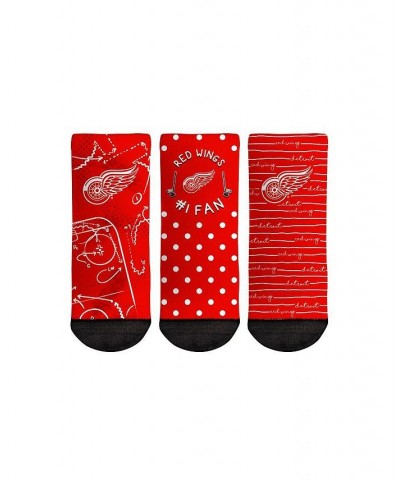 Toddler Boys and Girls Socks Detroit Red Wings 1 Fan 3-Pack Crew Socks Set $17.69 Socks