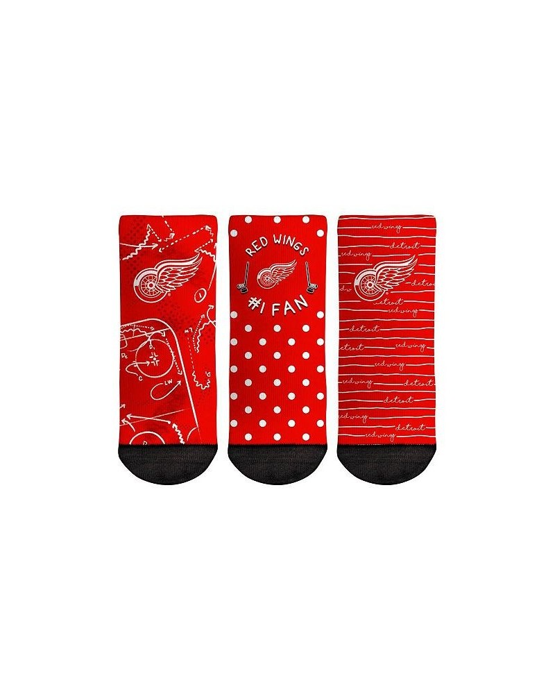 Toddler Boys and Girls Socks Detroit Red Wings 1 Fan 3-Pack Crew Socks Set $17.69 Socks