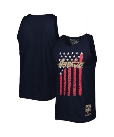 Men's Navy Houston Astros Cooperstown Collection Stars and Stripes Tank Top $13.60 T-Shirts