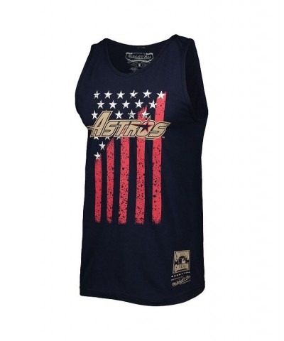 Men's Navy Houston Astros Cooperstown Collection Stars and Stripes Tank Top $13.60 T-Shirts