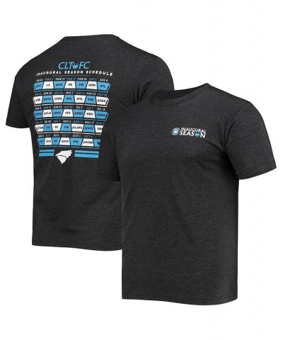 Men's Black Charlotte FC Inaugural Season Tri-Blend T-shirt $28.49 T-Shirts