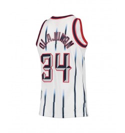 Men's Hakeem Olajuwon White Houston Rockets 1996-97 Hardwood Classics Swingman Jersey $54.39 Jersey