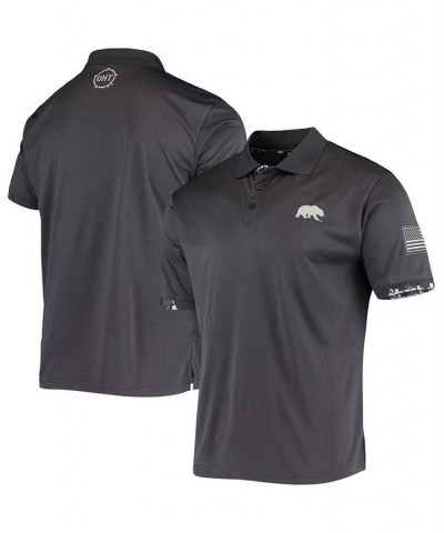 Men's Charcoal Cal Bears OHT Military Inspired Appreciation Digital Camo Polo $24.20 Polo Shirts