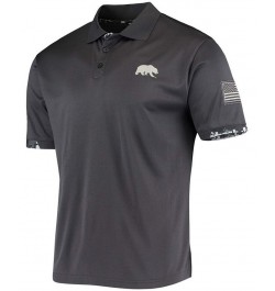 Men's Charcoal Cal Bears OHT Military Inspired Appreciation Digital Camo Polo $24.20 Polo Shirts