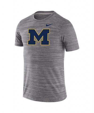 Men's Gray Michigan Wolverines Team Logo Velocity Legend Performance T-shirt $24.75 T-Shirts