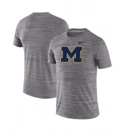 Men's Gray Michigan Wolverines Team Logo Velocity Legend Performance T-shirt $24.75 T-Shirts