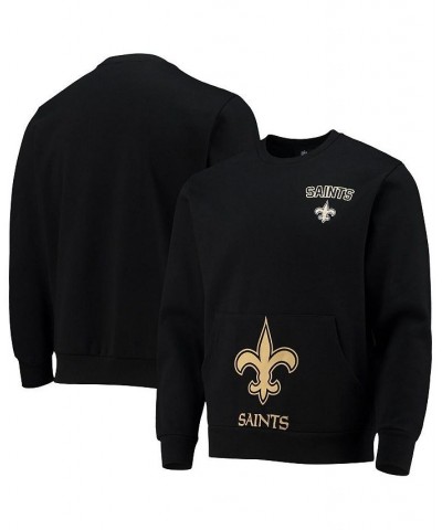 Men's Black New Orleans Saints Pocket Pullover Sweater $28.42 Sweaters