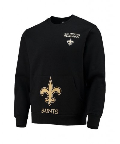 Men's Black New Orleans Saints Pocket Pullover Sweater $28.42 Sweaters