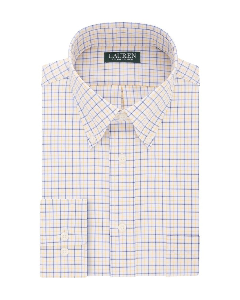 Men's Regular Fit Wrinkle Free Stretch Dress Shirt, Online Exclusive Yellow $21.12 Dress Shirts