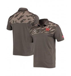 Men's Olive Maryland Terrapins Military-Inspired Appreciation Performance Polo Shirt $34.85 Polo Shirts