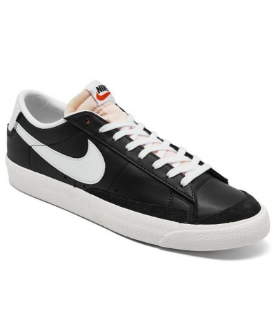 Men's Blazer Low 77 Vintage-Like Casual Sneakers Black $43.00 Shoes