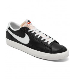 Men's Blazer Low 77 Vintage-Like Casual Sneakers Black $43.00 Shoes