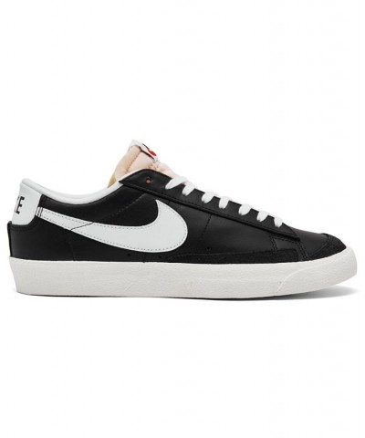 Men's Blazer Low 77 Vintage-Like Casual Sneakers Black $43.00 Shoes