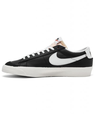 Men's Blazer Low 77 Vintage-Like Casual Sneakers Black $43.00 Shoes