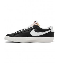 Men's Blazer Low 77 Vintage-Like Casual Sneakers Black $43.00 Shoes