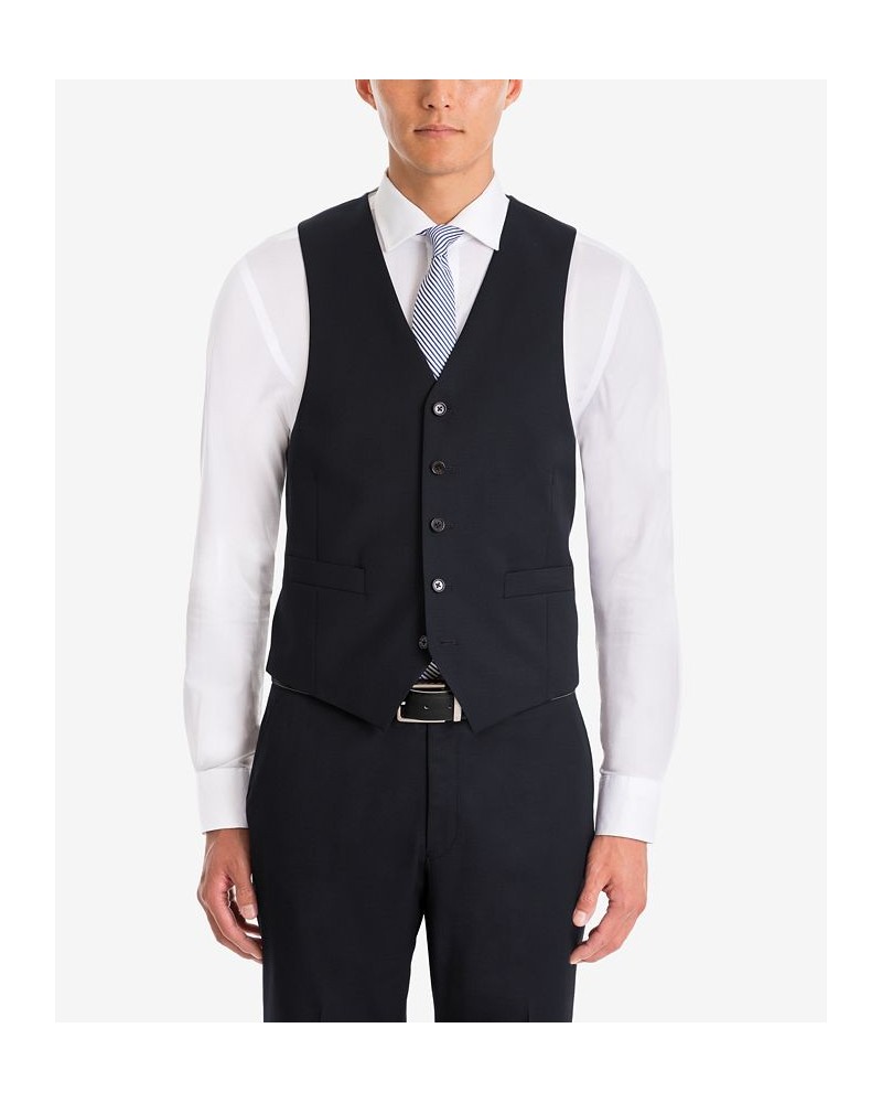 Men's UltraFlex Classic-Fit Navy Wool Vest $36.44 Vests