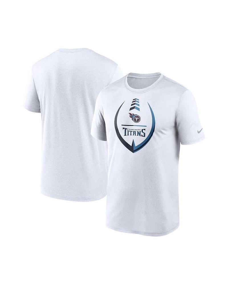 Men's White Tennessee Titans Icon Legend Performance T-shirt $16.80 T-Shirts