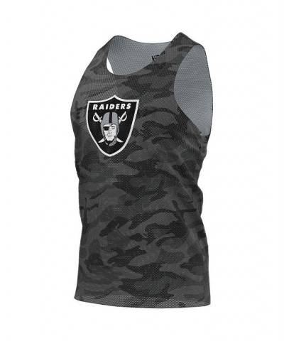 Men's Black, Gray Las Vegas Raiders Reversible Mesh Tank Top $16.80 T-Shirts