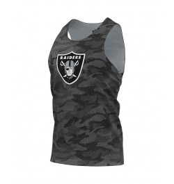 Men's Black, Gray Las Vegas Raiders Reversible Mesh Tank Top $16.80 T-Shirts