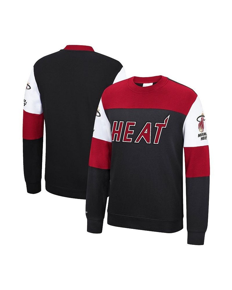 Men's Black Miami Heat Perfect Season Fleece Pullover Sweatshirt $40.03 Sweatshirt