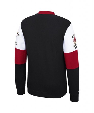 Men's Black Miami Heat Perfect Season Fleece Pullover Sweatshirt $40.03 Sweatshirt